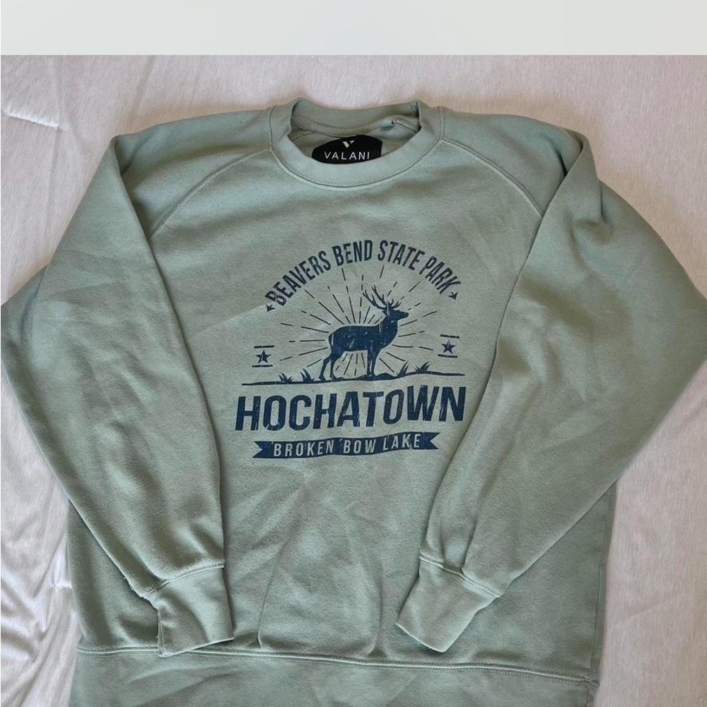 Olive Green Women's Crew Neck Sweater